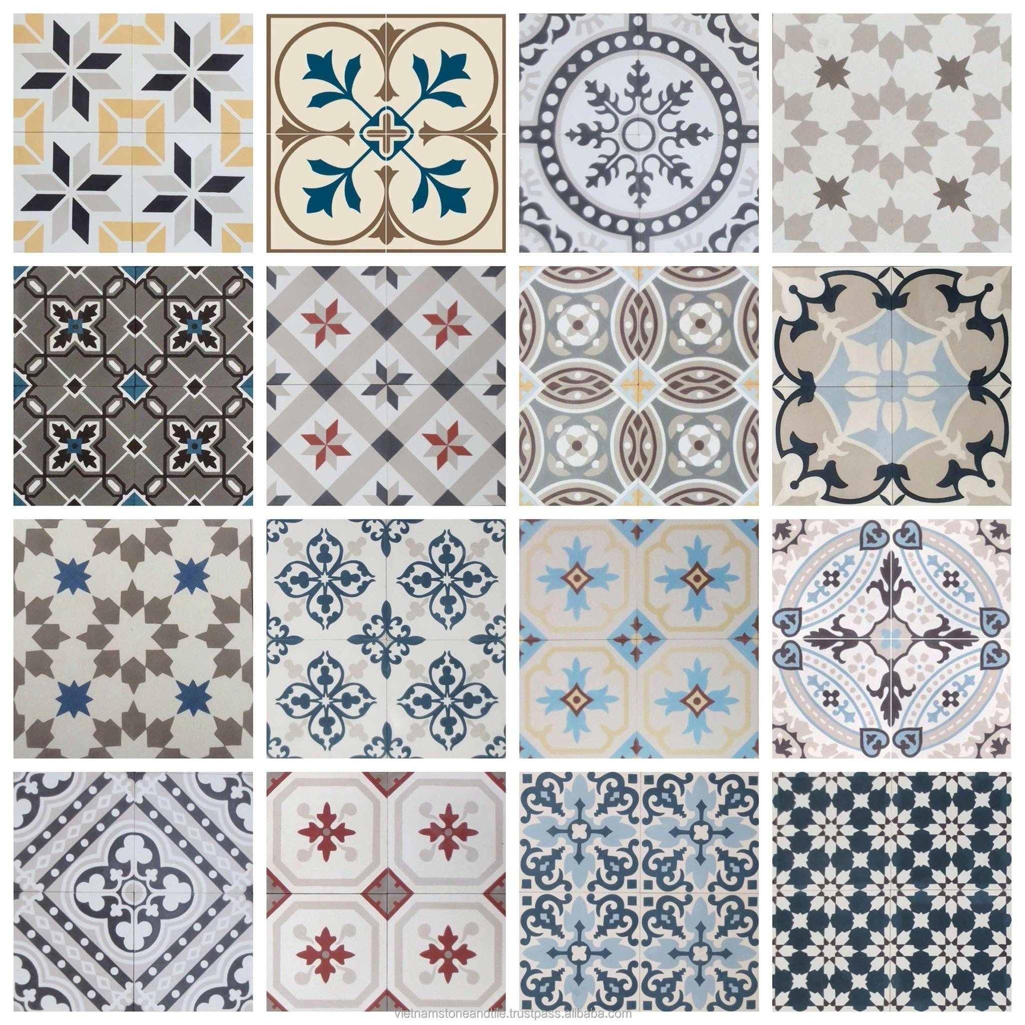 Vietnam Product Made in Vietnam Cement Tiles Handmade Moroccan Barcelona Tiles Cladding Wall Flexible Tiles for Floor