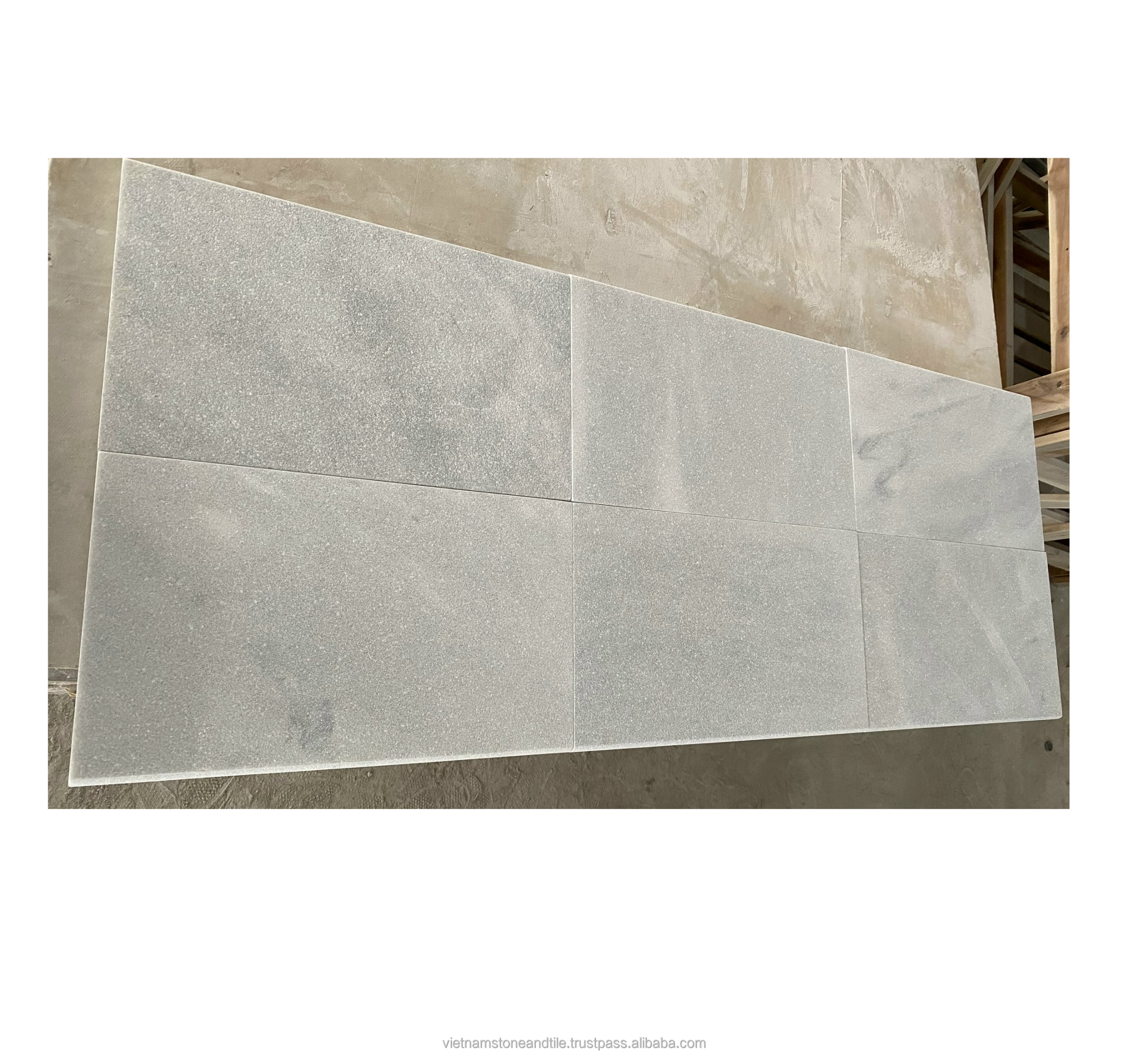 Customized Size Dark Grey Marble Bluestone Sandblasted Bullnose Stormy Swimming Pool Tiles from Vietnam Manufacturer