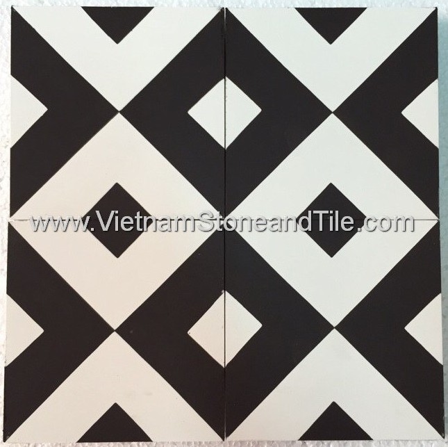 MOSAIC CEMENT MATT TILE ANTI SLIP FLOWER BLACK AND WHITE TILE Value Of Ancient And Modern Architectural Styles