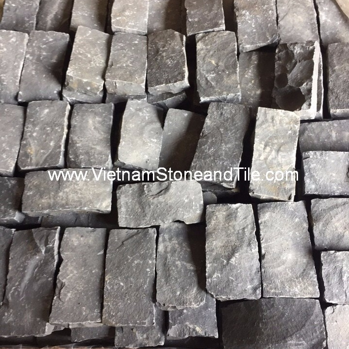 Stone From Vietnam, Black and grey Basalt cobble/cubic