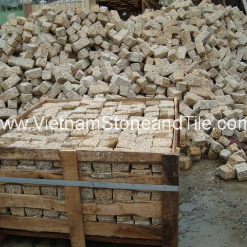 Granite Cubic, Vietnam Granite Cobbles, Granite Cobble Stone