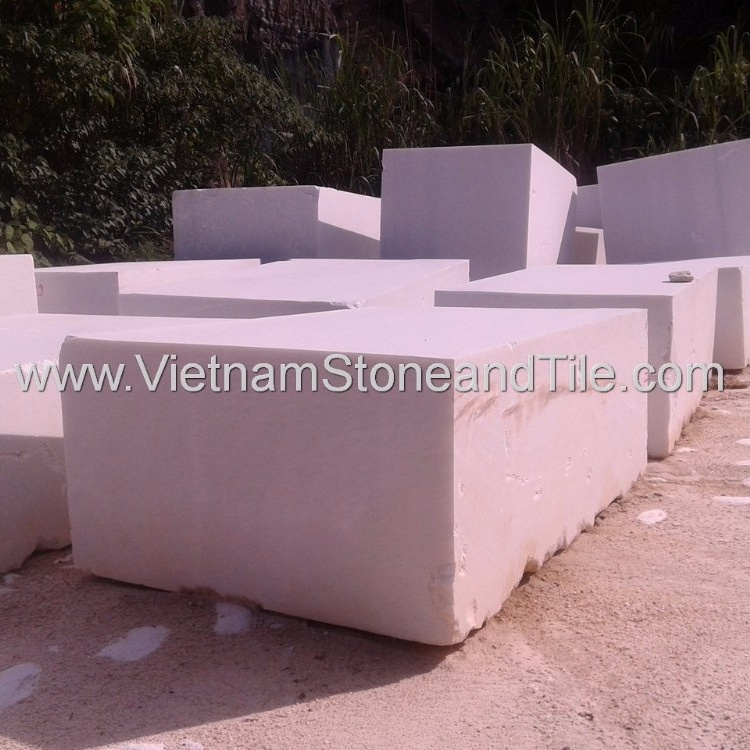 The Best Price Large Stone Block, Vietnam Rough White Marble Blocks, White Marble Stone Blocks