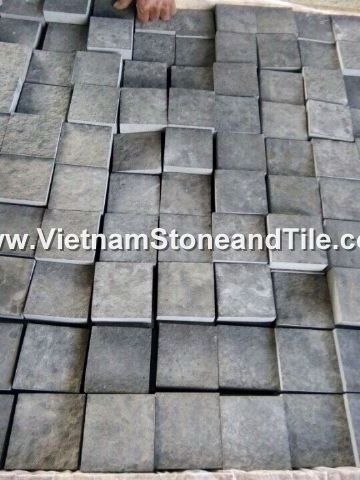 Stone From Vietnam, Black and grey Basalt cobble/cubic, Basalt Cubic