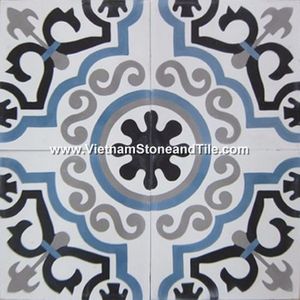 Non-Slip Wear Resistant Traditional Cement Handmade Tile Floor And Wall Application In Vietnam