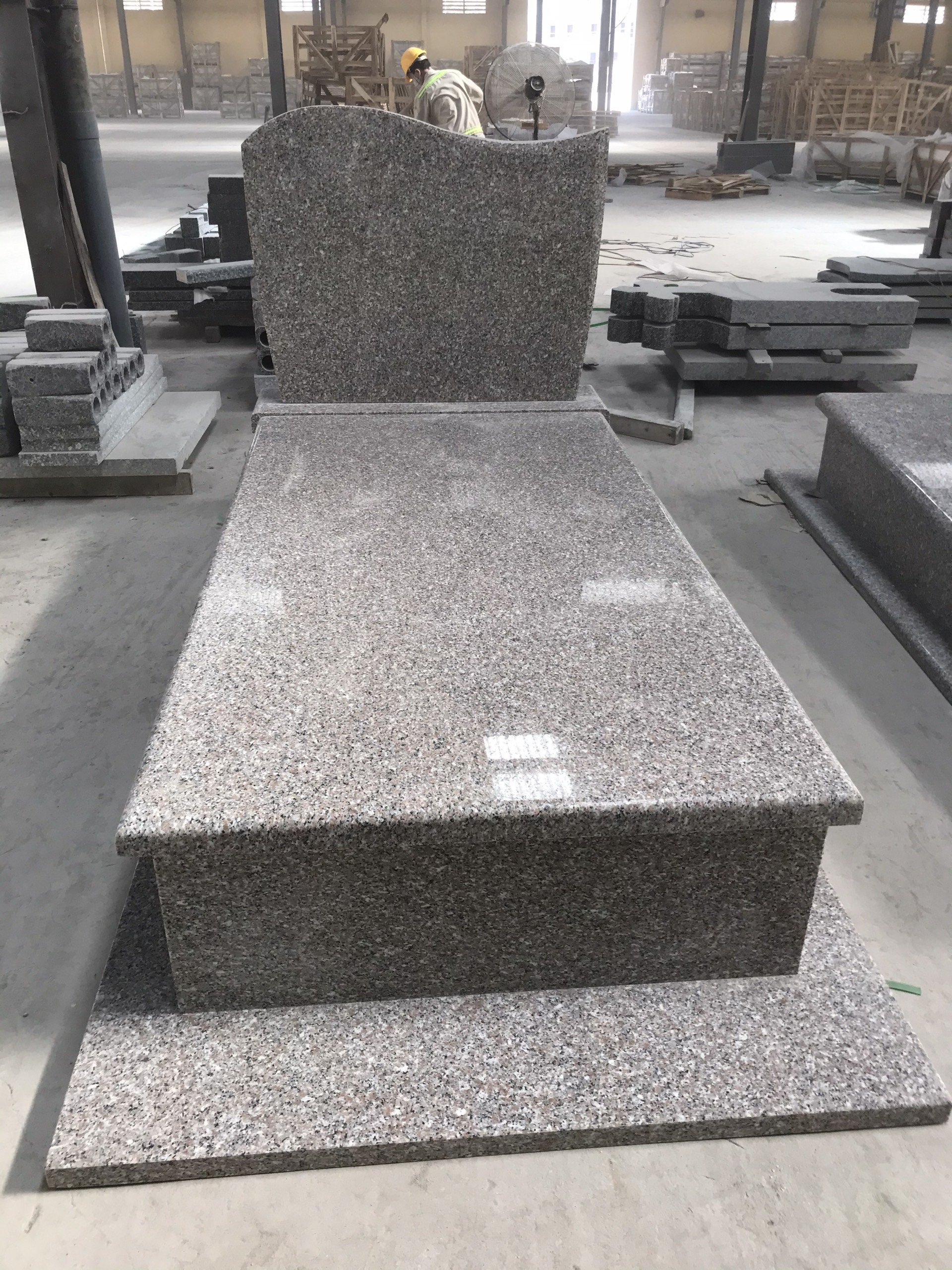 Tombstone Customized Gravestone Wholesale Black White Granite For Premium Headstone