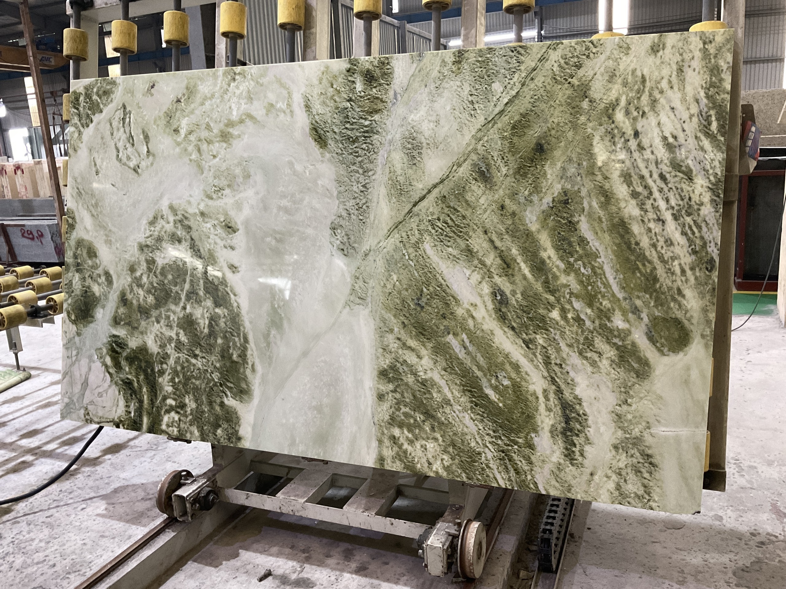 High Quality Italian Ice Jade Green Marble from Vietnam Luxury Family Wall Slab for Flooring Tiles Projects