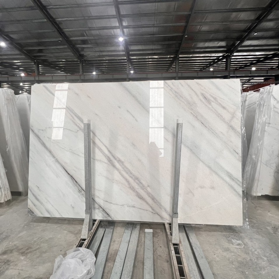 Vietnam White Marble with Cloud Grey Veins