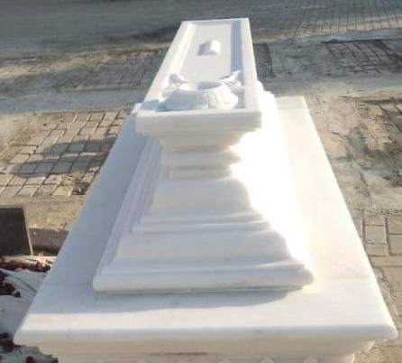 Vietnam First Quality White Marble Headstone Tombstone Gravestone For The Lost Ones