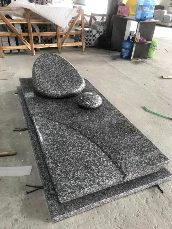 Vietnam grey granite tombstone marble angel headstone memorial tombstone black tombstones and monuments