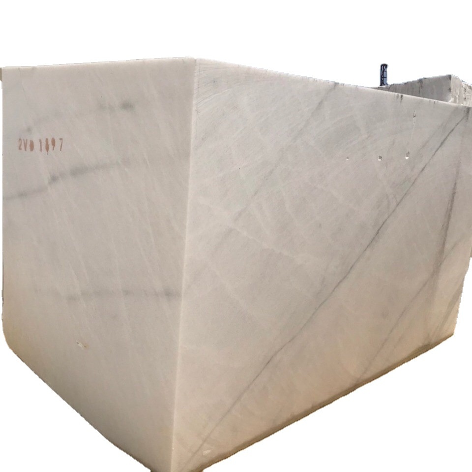 Competitive Price  white marble block price m3 marble blocks for sale rough carrara vietnam white marble block