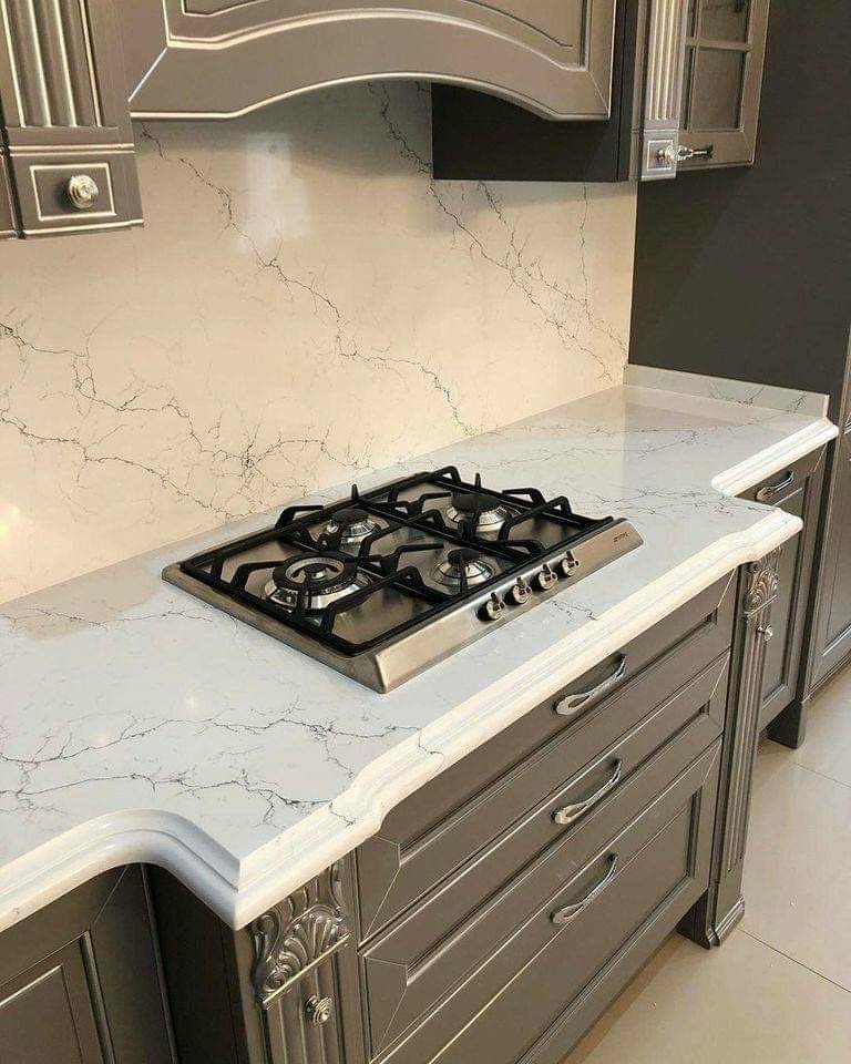 USA Quality Of Calacatta Gold Quartz 2cm Thickness Quartz stone slabs quartz made kitchen countertop and bathroom ready to ship