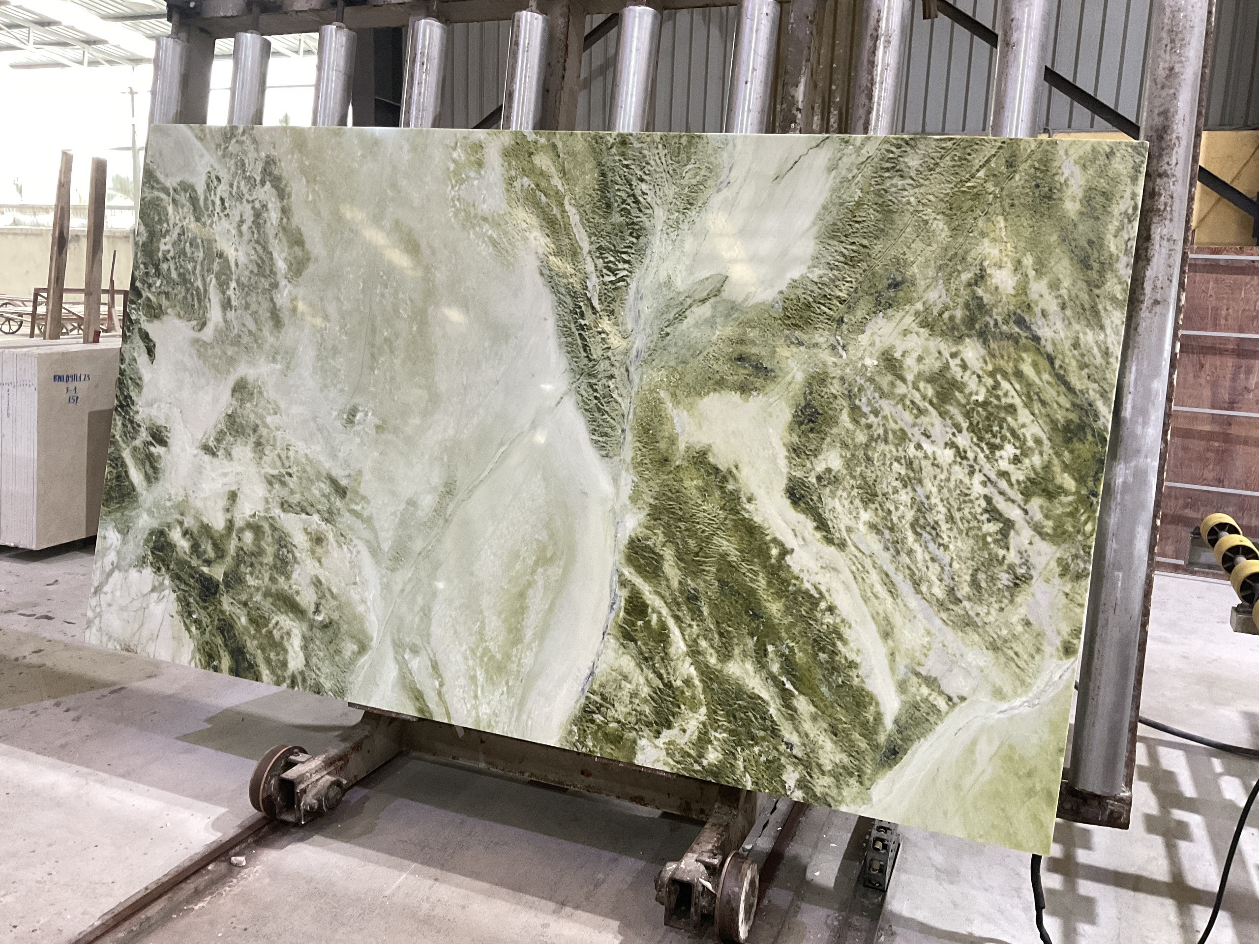 High Quality Italian Ice Jade Green Marble from Vietnam Luxury Family Wall Slab for Flooring Tiles Projects