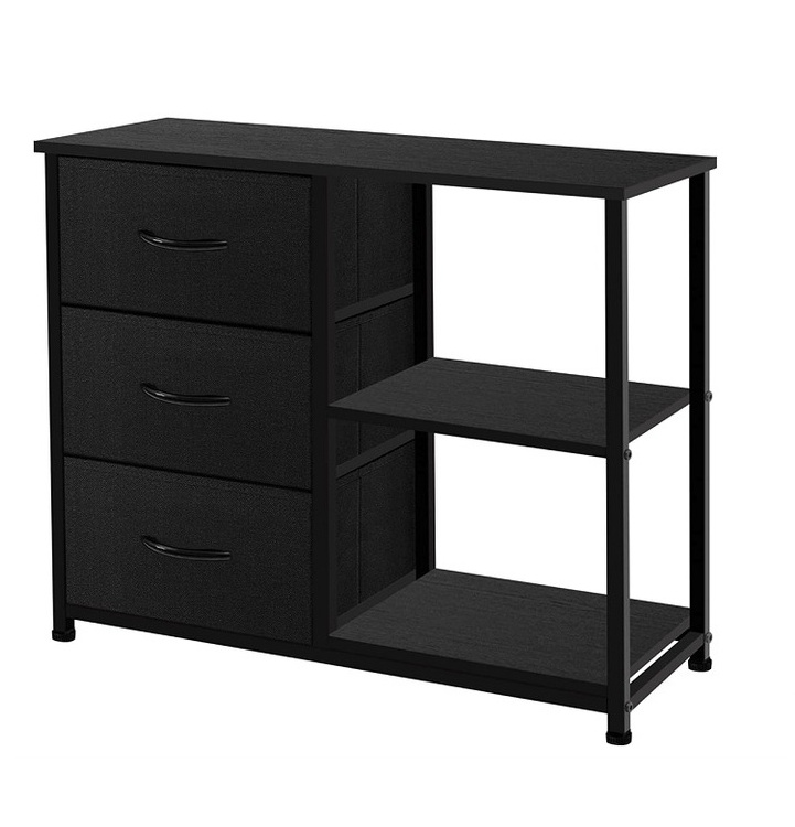 Foldable 4 Drawer Organizer Unit with 2 Shelve Storage Chest for Office & organizer storage boxes home