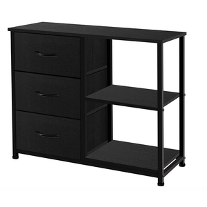 New Design fashion foldable 4 Drawer Organizer Unit with 2 Shelves, Storage Chest for Office & organizer storage boxes home