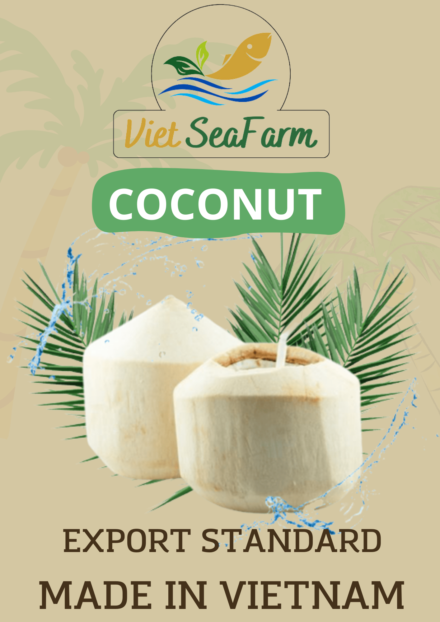 (KIM) FRESH YOUNG COCONUT/ GREEN COCONUT ORIGINAL BEN TRE VIETNAM IS THE BEST PRICE HIGH QUALITY FOR EXPORT