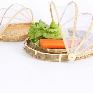 Handmade Bamboo Food Cover Fly Net Food Cover Bamboo Food Tray With Cover High Quality Vietnam factory price