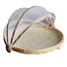 Handmade Bamboo Food Cover Fly Net Food Cover Bamboo Food Tray With Cover High Quality Vietnam factory price