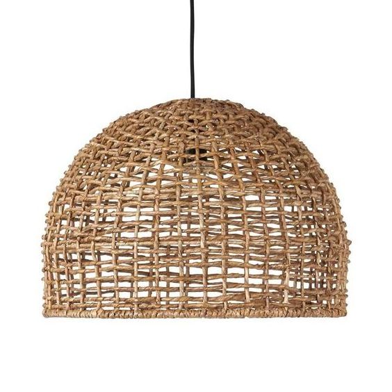 Natural Handmade Seagrass Lampshade Best Design Seagrass Hanging Eco-friendly  Wicker Pendant light High Quality from Vietnam