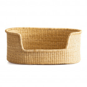 Best seller Handwoven wicker rattan seagrass pet bed baskets for dogs and cats seagrass pet house 	pet dog house from Vietnam