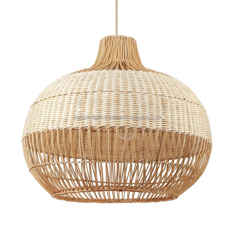 OEM/ODM Modern rattan floor lamp Wicker Lamps Pendant Lights Bamboo Lampshade Rattan Lampshade rattan wall lamp