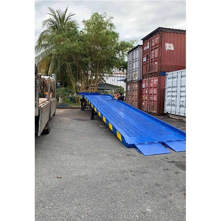 Best Price Container Loading Ramp Vramp-10T-S Dock Yard Anti Slip Lift Truck Ramp Engine Supporting Forklift Drives to Container