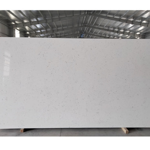 LQ-601 Large Big Wholesale Price White Polished Artificial Quartz Stone Slabs For Kitchen Countertop for Home Decoration