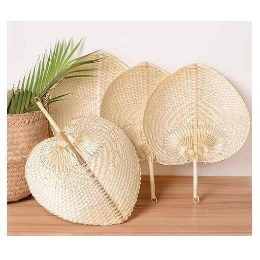 100% Natural Palm Leaf Hand Fan Decoration Home Decorative Hot Selling Hanging Wall Ready To Export From Vietnam Manufacturer