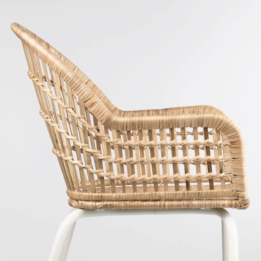 rattan chair with iron legs - CH014 Handmade rattan garden chair for garden swing chair, outdoor furniture