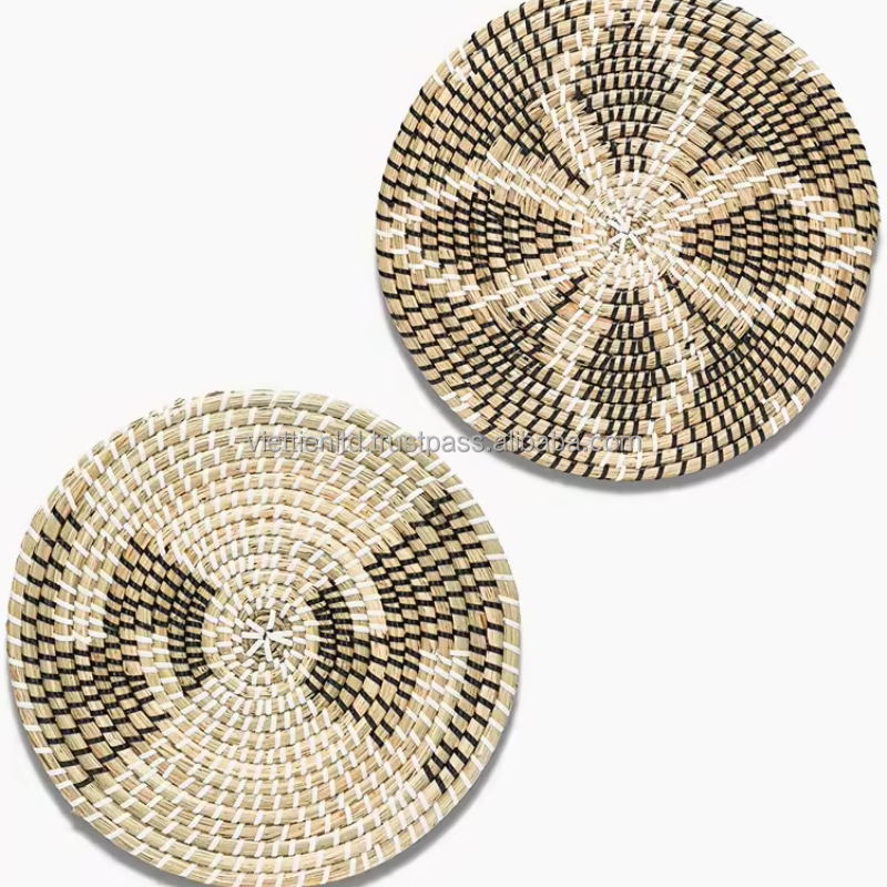 Boho Natural Seagrass Wall Hanging Set Decor For Wall Hanging, Placemat, Home Decoration Made In Vinacraft Handicraft Vietnam