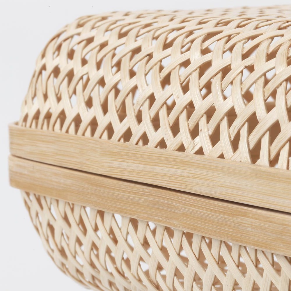 Eco-Friendly Bamboo Box Storage Basket For Christmas Wedding Gift Handicraft From Vietnam Wholesale