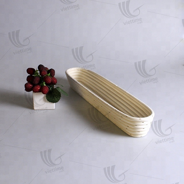 Hand woven Bread Rattan proofing banneton basket wholesale