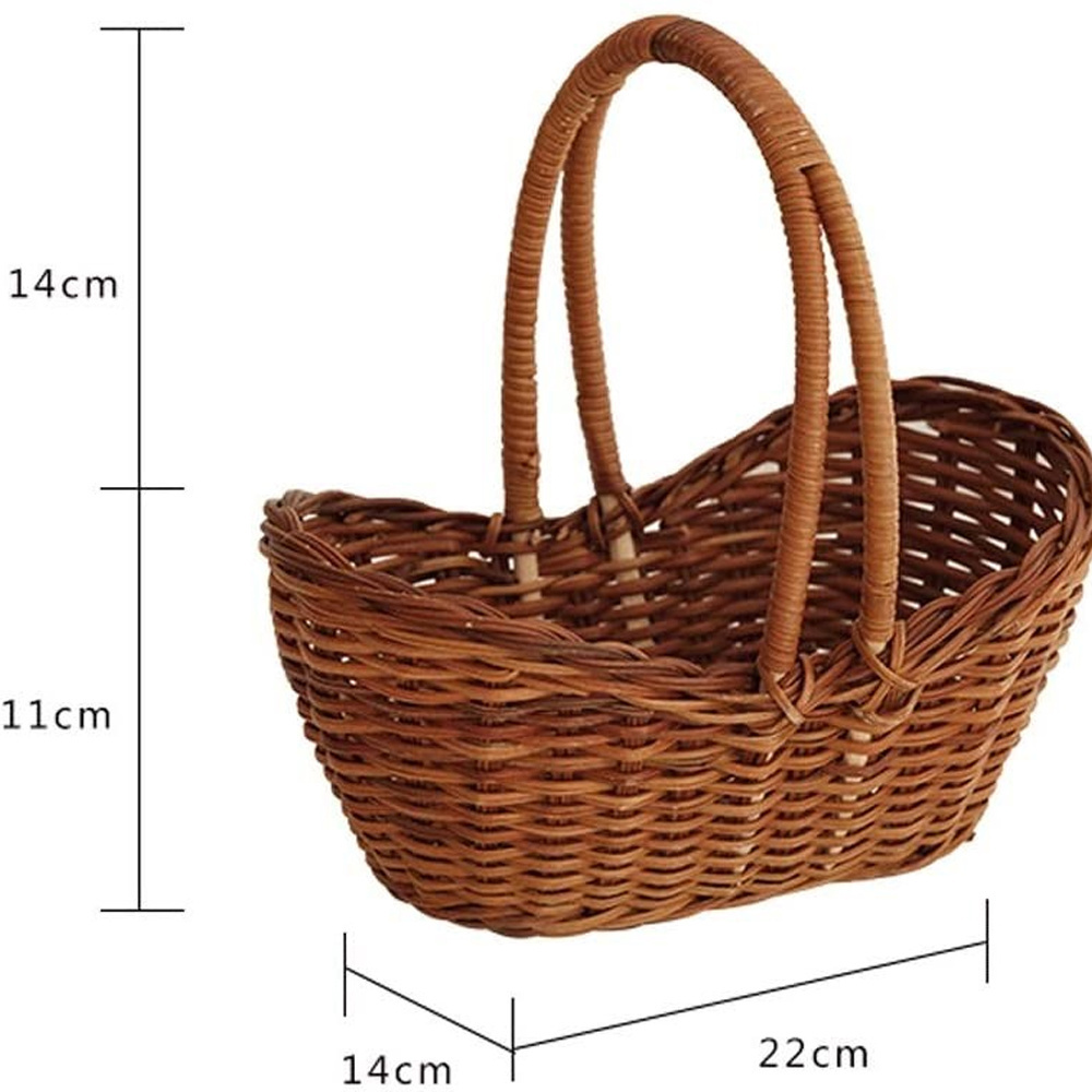 Wholesaler handmade rattan Christmas gift basket