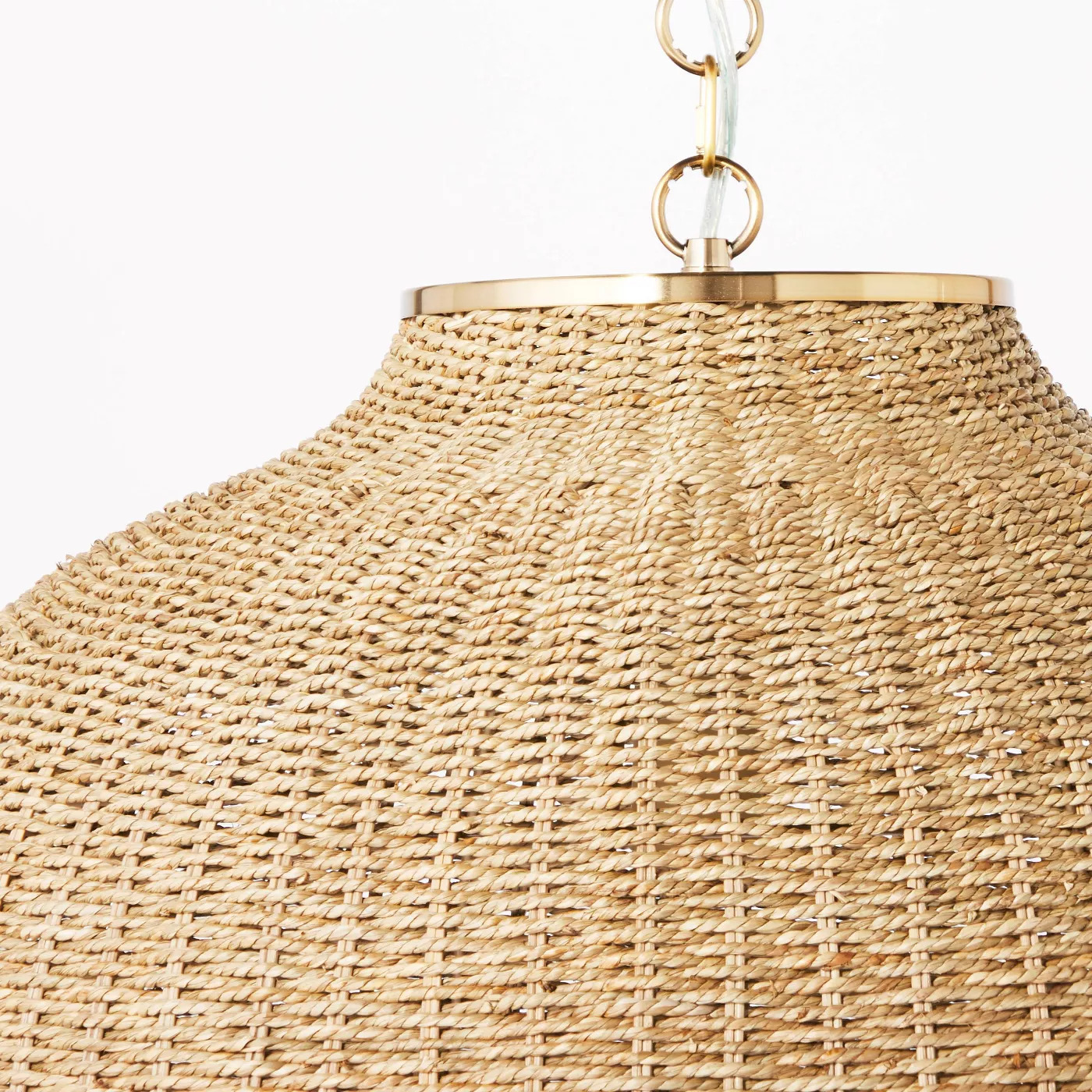 Delightful Large Natural Woven Seagrass Ceiling Lamp Shade/ Lamp Cover Made in Vietnam