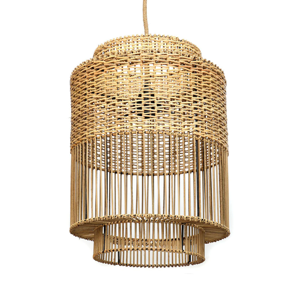 Eye-catching Boho Lamp Stunning Handcrafted Rattan Pendant Light/ Rattan Lampshade Wholesale Cheap Price