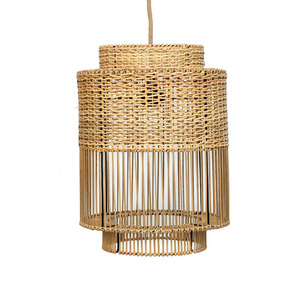 Eye-catching Boho Lamp Stunning Handcrafted Rattan Pendant Light/ Rattan Lampshade Wholesale Cheap Price