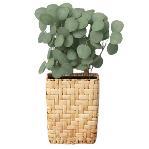 Trending Design Natural Water Hyacinth Wall Planter,  Wall Hanging Pot For Decoration Wholesale Made In Vietnam