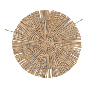 Coastal Vibe Round Handwoven Seagrass Wall Decoration Made in Vietnam