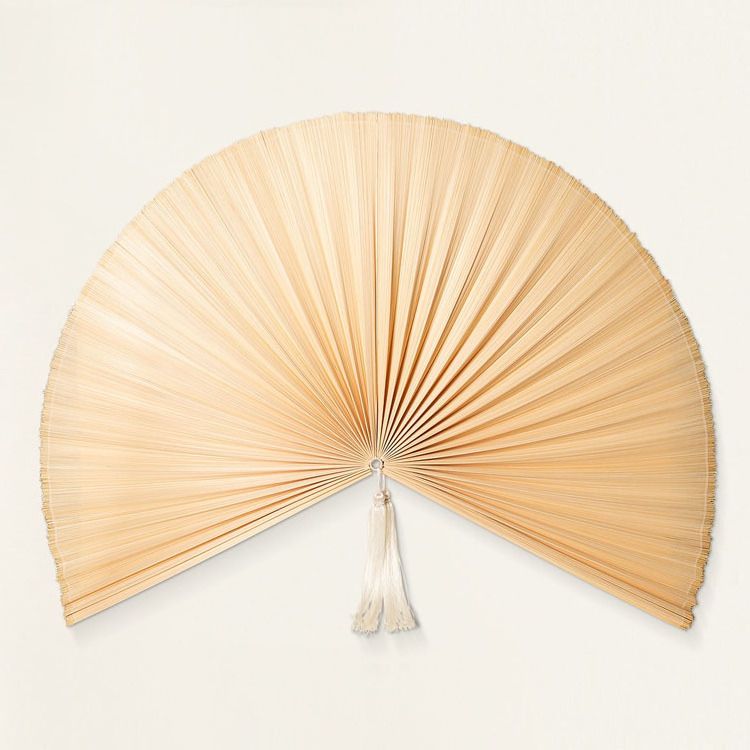 Hanging Bamboo Fan Wall Art Decor, Large Bamboo Fan Wall Decor in Vietnam Wholesale