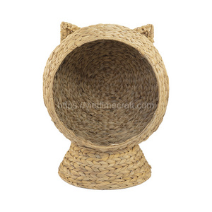 Eco-Friendly Natural and Organic Rattan Pet House Handmade Wholesale Cat Bed for Small Animals at Cheap Price