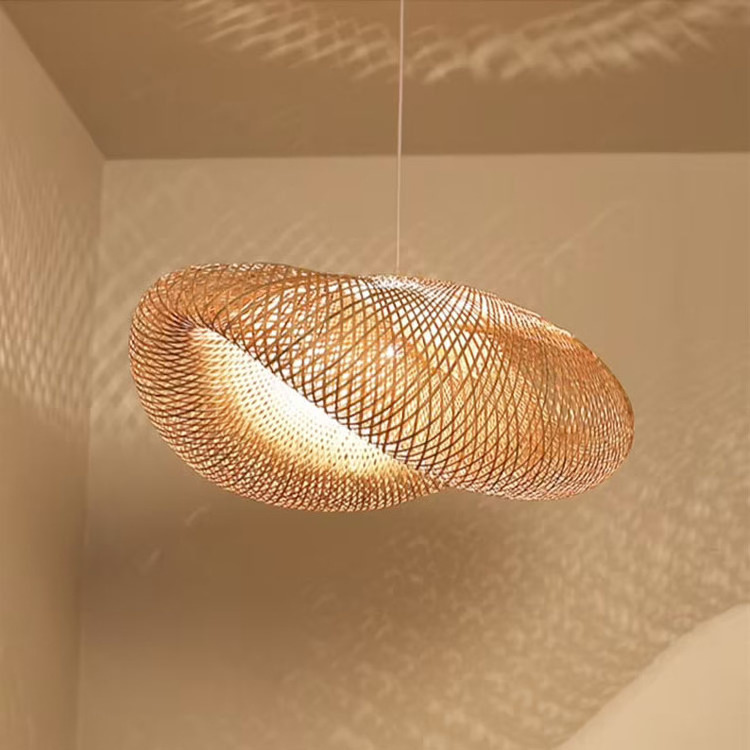 Modern Bamboo Hanging Lampshade, Bamboo Ceiling Light in the Livingroom For Decor Home  in Vietnam Wholesale