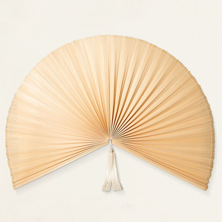 Hanging Bamboo Fan Wall Art Decor, Large Bamboo Fan Wall Decor in Vietnam Wholesale