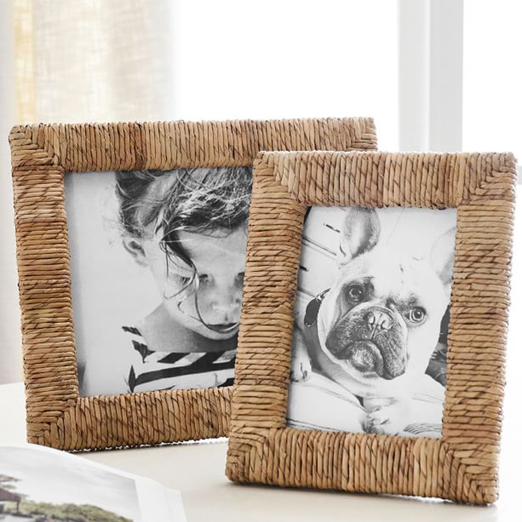 Hot Sale Woven Seagrass Photo Frames Wholesale Decoration Or Gift For Everyone Made In Vietnam Handmade