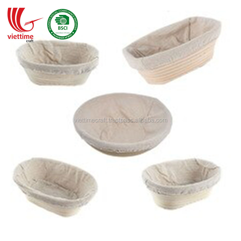 Handmade Wholesale Square Shaped banneton proofing basket made in Vietnam