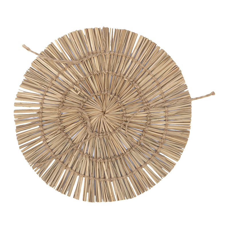 Coastal Vibe Round Handwoven Seagrass Wall Decoration Made in Vietnam