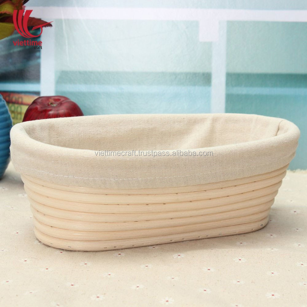 Hand woven Bread Rattan proofing banneton basket wholesale