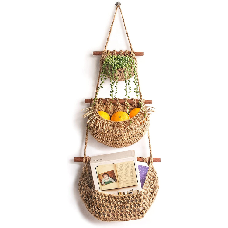 Eco friendly Seagrass Wall Hanging Decor Baskets Home Kitchen , Living & Bathroom Bedroom Decoration Wholesale Made  in Vietnam