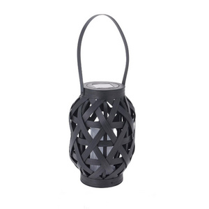 Home Styling Collection Bamboo Rattan Solar Lantern Garden Lamp LED Candle Solar Lamp Wholesale From Vietnam