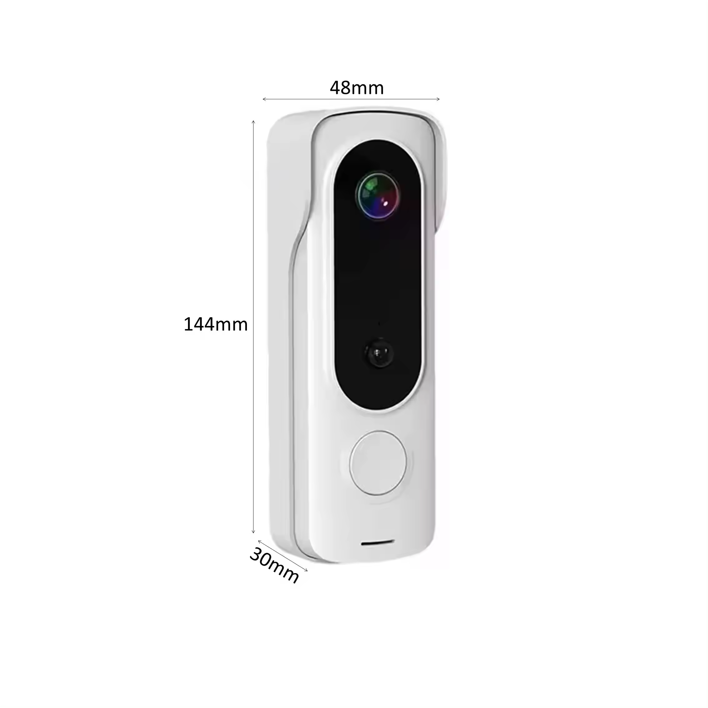 2 MP wifi home monitor remote outdoor Tuya Battery powered Wireless ring doorbell Waterproof Video  doorbell camera kit