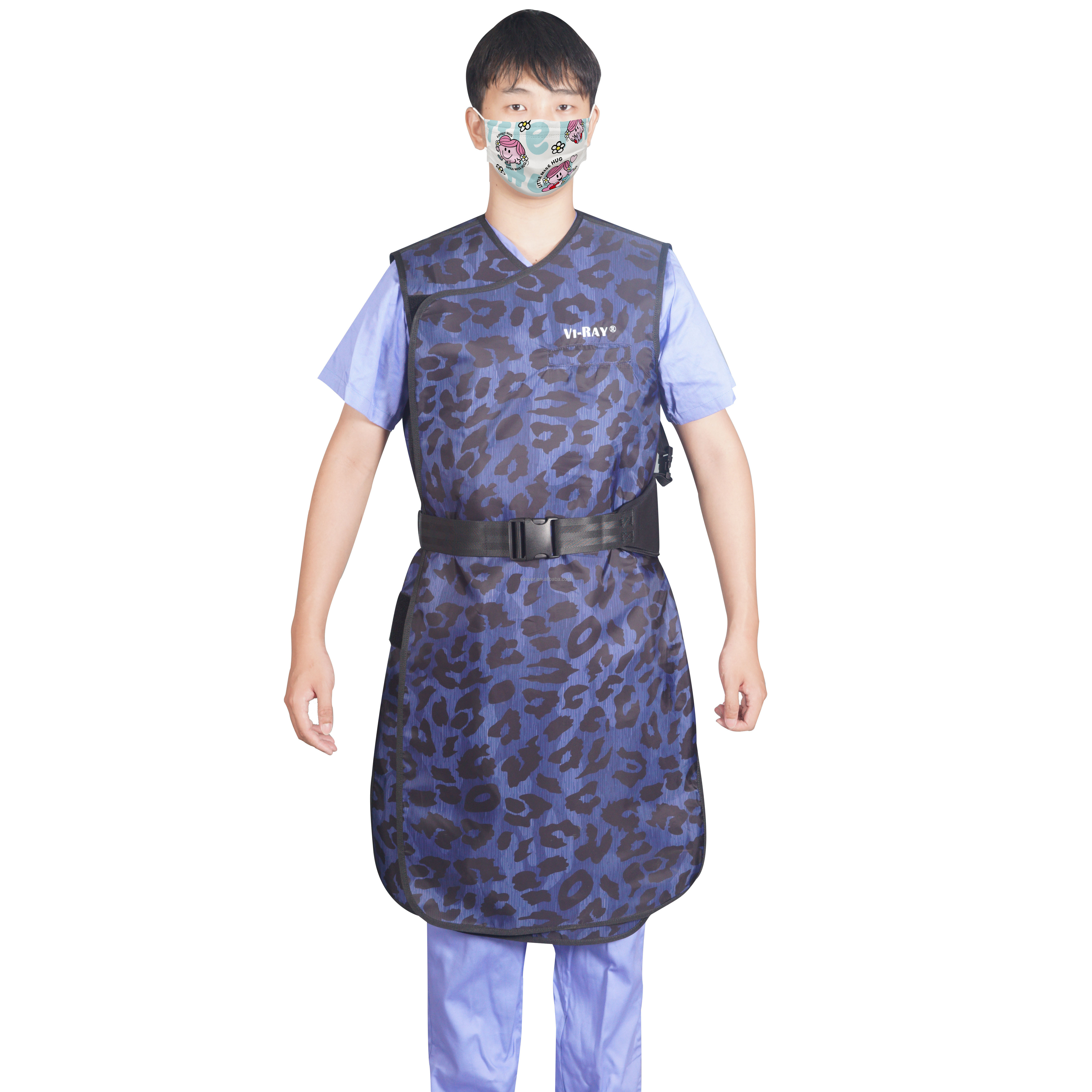 Lead X-Ray Apron - Shields Protection Apron with Thyroid Lead Shield Collar Hook & Loop Closure Health Checkup Medical