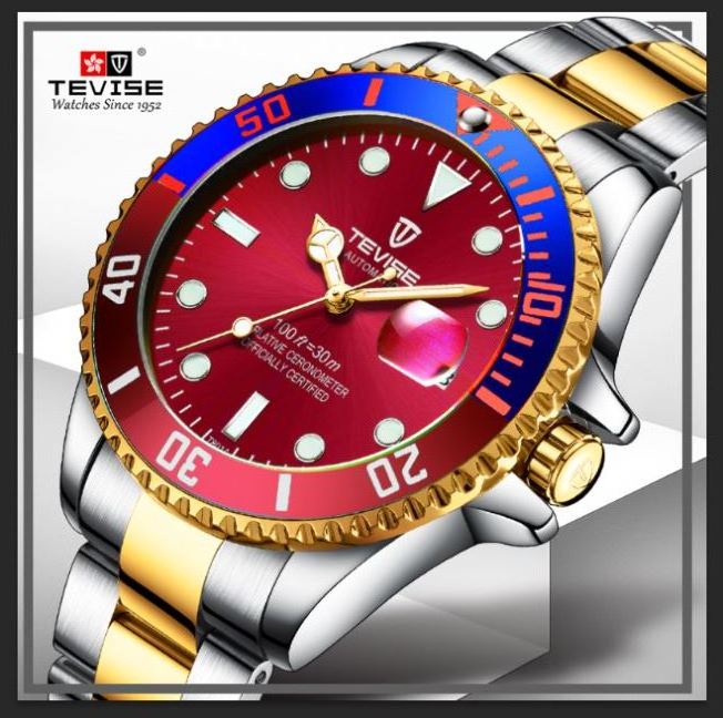 Tevise T801N new model mechanical watch fashion mens wholesale date display good quality tourbillion automatic luxury watch